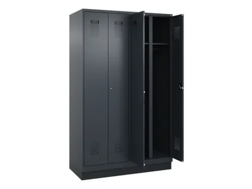 locker voor scheiding van kleding,HxBxD 1950x1200x500mm,4vak