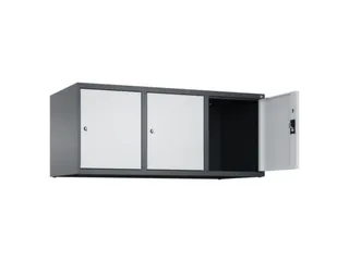 opzetkast,v. locker,3vak.,vak B 400mm,HxBxD 500x1200x500mm - 1