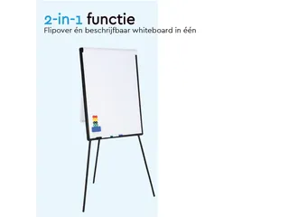 BRASQ Flipover Basic 70x100cm Magnetisch Zwart inclusief accessoires - 3