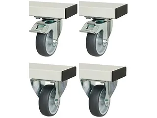 4zwenkwielen,v. werkbank,TPE,bouw H 125mm - 1