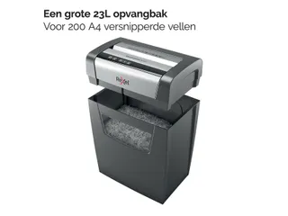 Papiervernietiger Rexel Momentum X312 snippers 5x42mm P-3 - 12