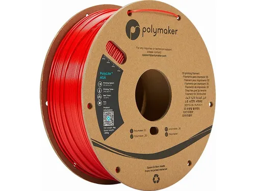 ASA 1,75mm rood 1kg PolyLite 3D Filament