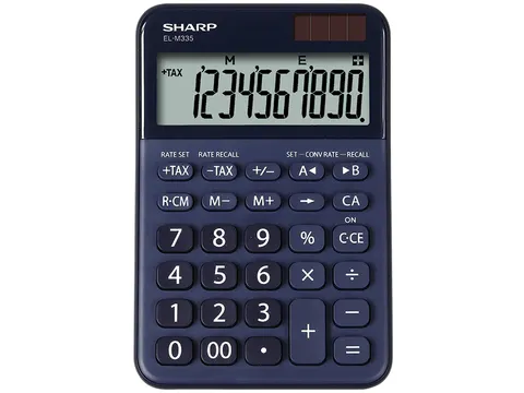 Calculator Sharp-ELM335BBL blauw desktop