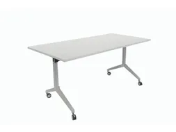 Schaffenburg Klaptafel 160x80cm Blad Lichtgrijs 25mm Frame Wit
