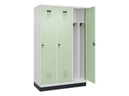 locker voor scheiding van kleding,HxBxD 1950x1200x500mm,3vak