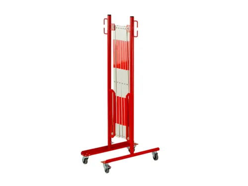 schaarhek,paal HxØ 1000x27mm,HxBxD 1000x0-3600x500mm,paal staal,rood