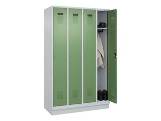 locker,HxBxD 1950x1200x500mm,4vak,vak B 300mm,cil.-slot,sokkel - 1