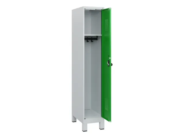 schoollocker,HxBxD 1630x300x500mm,1vak,vak B 300mm,draaigrendel,voeten