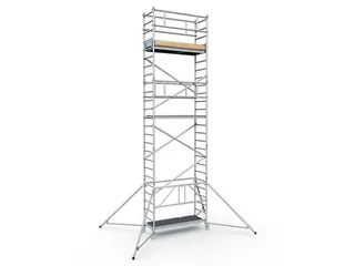 klapsteiger,platform BxD 1800x720mm,steiger H 5,55m,aluminium - 2