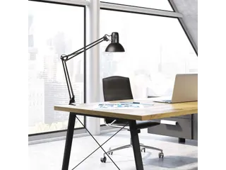 Bureaulamp MAUL Study tafelklem excl.LED lamp E27 zwart - 3