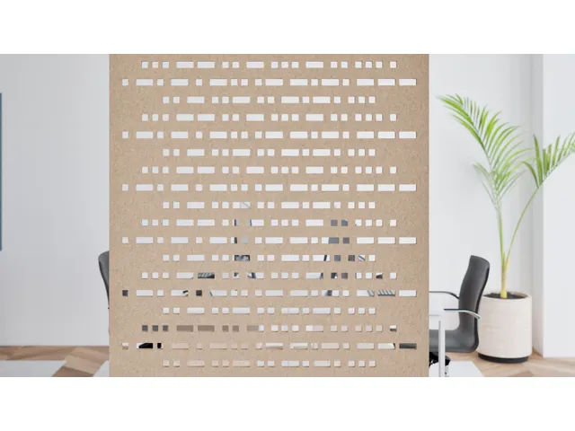 Ecran de séparation acoustique suspendu Feutre PET 200x120cm Beige