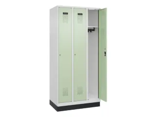 locker,HxBxD 1950x900x500mm,3vak,vak B 300mm,cil.-slot,sokkel - 2