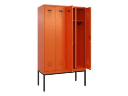 locker voor scheiding van kleding,HxBxD 2120x1200x500mm,4vak