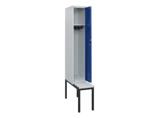 locker met bank,HxBxD 1950x300x815mm,1vak,vak B 300mm,cil.-slot - 2