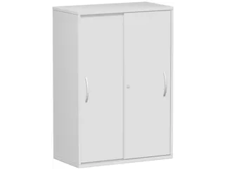 kantoor-schuifdeurkast HxBxD 1182x800x425mm hout Ral7035 2 OH - 2