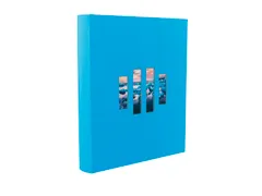 Fotoalbum 60p zwart 29x32cm MILANO Blauw