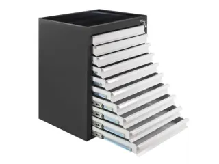 ladekast,HxBxD 900x710x550mm,10lade(n),volledig uittrekbaar - 1