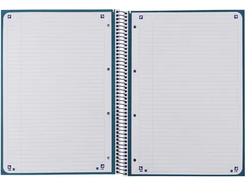Notitieboek Oxford Classic Europeanbook A4+ 4-gaats lijn 80vel blauw