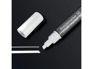 Krijtstift Sigel 1stuk wit wig punt 1-5 mm - 1