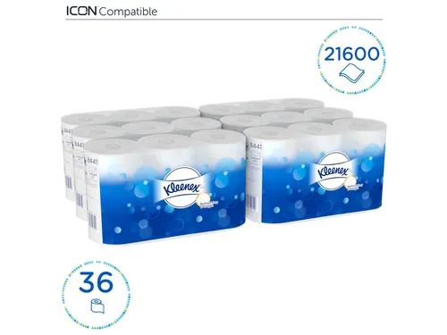 Toiletpapier Kleenex 2-laags 600vel wit 8441
