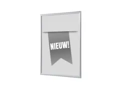 Kliklijst A1 complete set met print "NIEUW" Grijs