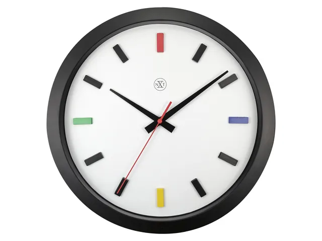 Kleurrijke wandklok - 36cm - Stille klok - Multicolor - nXt by NeXtime