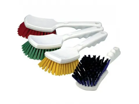 Handborstel Met Steel Medium Hard Blauw Set 2 Stuks