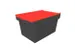 Herbruikbare containers HxLxB 340x610x400mm 58l PP-regeneraat rood