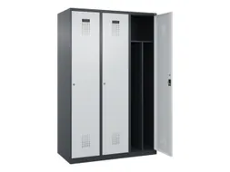 locker voor scheiding van kleding,HxBxD 1850x1200x500mm,3vak