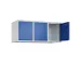 opzetkast,v. locker,3vak.,vak B 400mm,HxBxD 500x1200x500mm