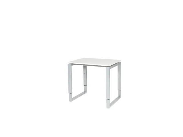 Domino Plus Bureau Hoogte Verstelbaar 800x600mm Grijs 25mm Alu O-Poot