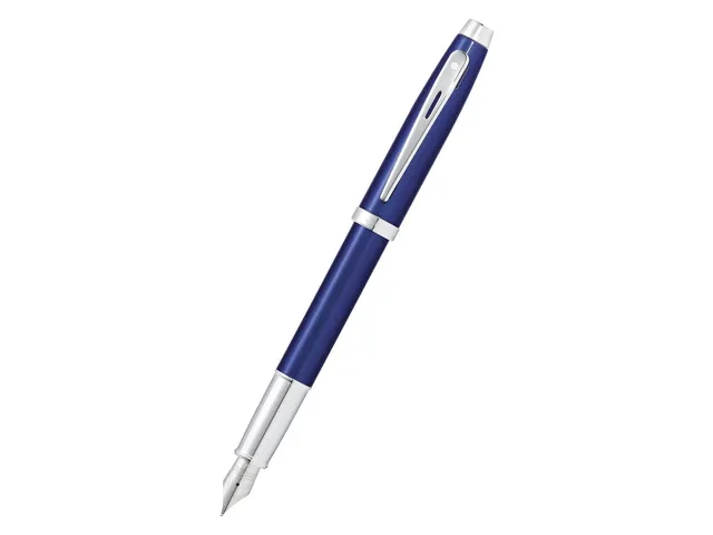 Vulpen SHEAFFER 100 E9339 F Glossy blue lacquer chrome plated