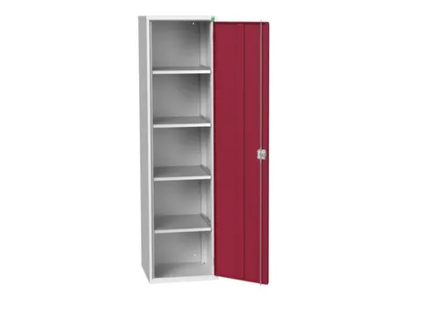 universele kast,HxBxD 2000x525x550mm,4xStalen bodem,draaigrendelslot