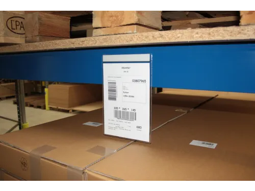 zichthoes,DIN A7,liggend,HxB 60x110mm,m. magneet,transparant