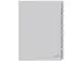 Intercal. a touches alphabetiq ECO Kangaro A4 gris carton 180gr 4 perf
