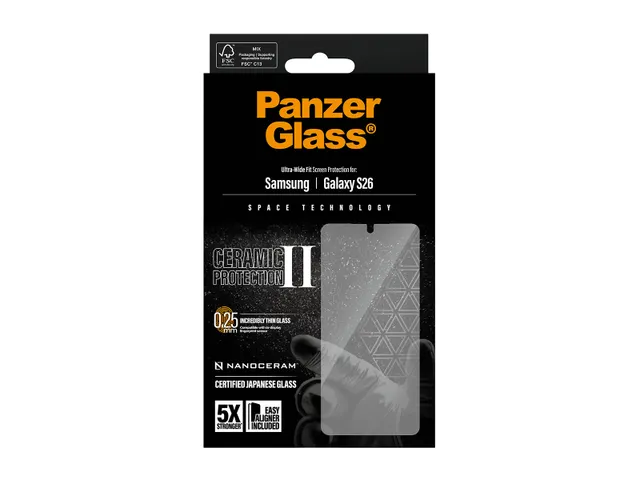PanzerGlass Ceramic Screen Protector Samsung Galaxy S26 | Ultra-Wid