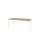 Domino Basic Tafel Vaste Hoogte 180x80 honey castello wit 4-poots