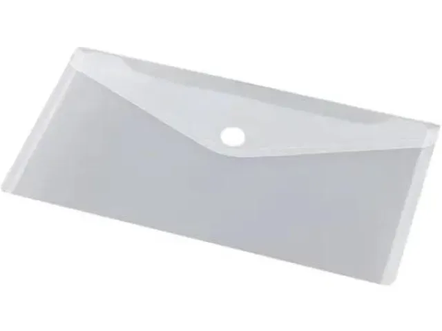 Enveloptas Velcro DIN 225x125mm Transparant Pak 10 stuks