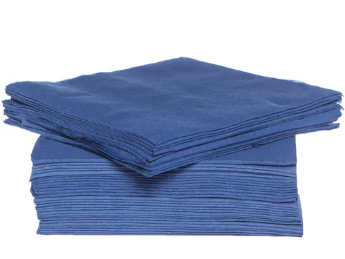 Cosy & Trendy servet 38x38cm blauw 2-laags, 40 stuks