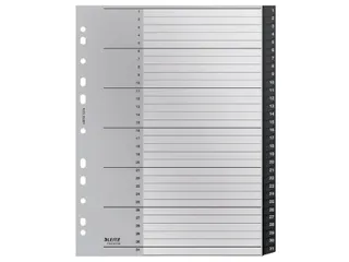 Tabblad Leitz Recycle A4 11-gaats 1-31 extra breed PP - 1