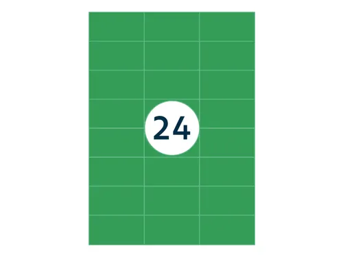 Gekleurde Etiketten 70x37mm Groen 42512 1000 Vel