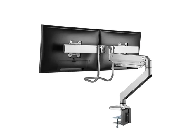 Newstar Monitorarm 2 Schermen Zilver Met Hendel D775dxsilver
