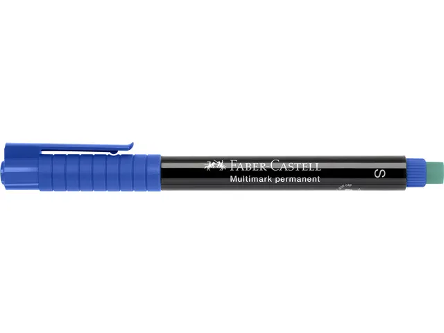 Marker Faber-Castell Multimark permanent S blauw