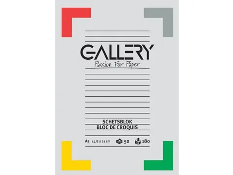 Schetsblok A5 180 Gram 50 vel