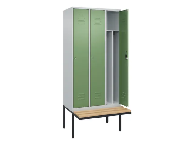 locker voor scheiding van kleding,HxBxD 2120x900x815mm,3vak