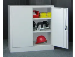 grootvolumekast met openslaande deuren,RAL7035,front RAL5010