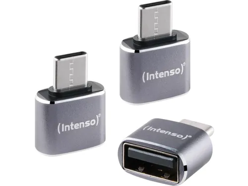 7600113 INTENSO USB 480C Adapter 3 stuks USB-A USB-C USB 2.0