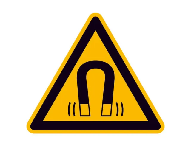 Waarschuwingsbord,V. Binnen/Buiten,Waarschuwing: Magnetisch Veld