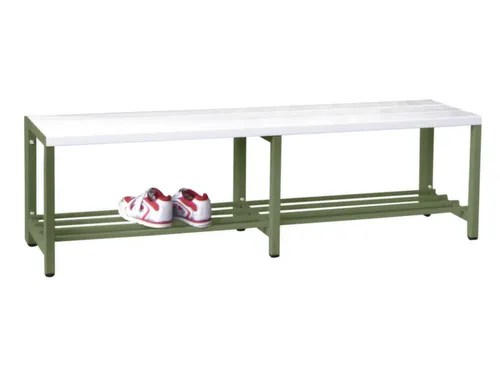 omkleedbank,HxLxD 430x1500x370mm,onderstel RAL6011
