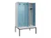 armoire vestiaire avec banc noir et blanc,HxlxP 2120x1200x815mm